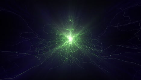 Blitzlichtbögen-Science-Fiction-Energiereaktorkugel-Zukünftige-Spannung-Tech-Glühen-4k